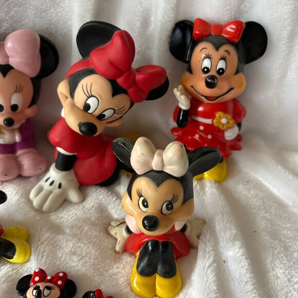 Disney Minnie Mouse Figurine Lot (8) Vintage Collectibles - Picture 4 of 4